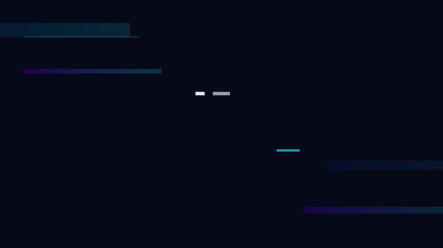 flat tech vector vhs glitch with clean lines