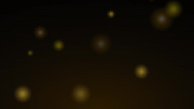 floating bokeh spheres gold gradient soft motion