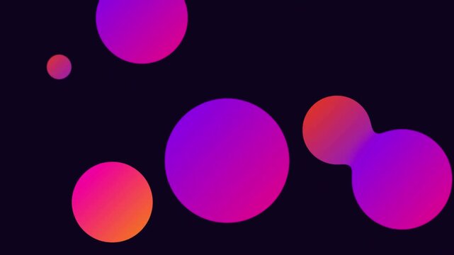 fluid lava lamp style vector animation with gradients