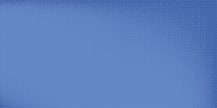 Pixelated bitmap gradient texture. Blue gradient dither pattern background. Abstract glitchy pattern. 8 bit video game screen wallpaper. Wide raster backdrop. Retro pixel art
