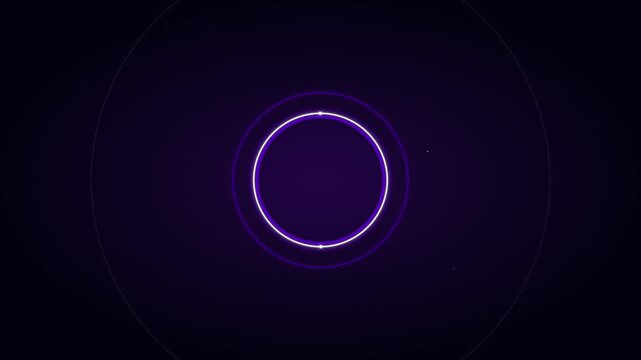futuristic portal ring expansion electric indigo glow