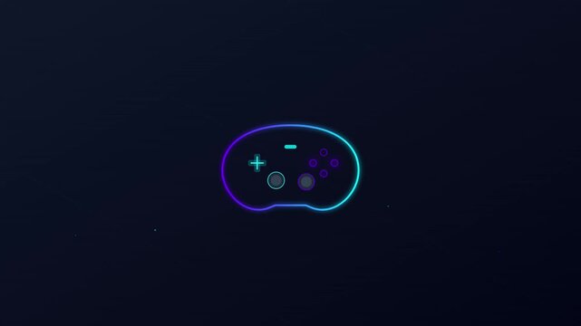 Gaming Controller Play Entertainment Action Motion Graphic