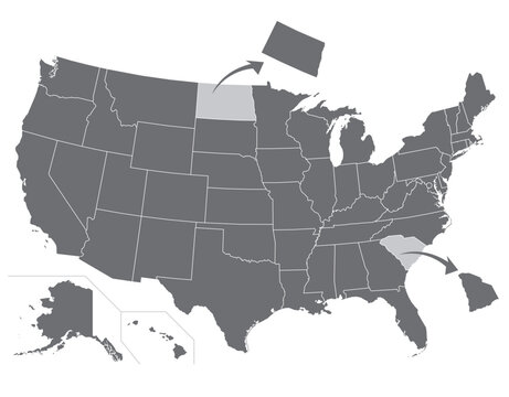 Editable Map of the USA with Individual States You Can Recolor