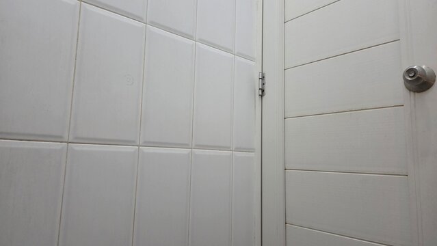 white door in a hotel