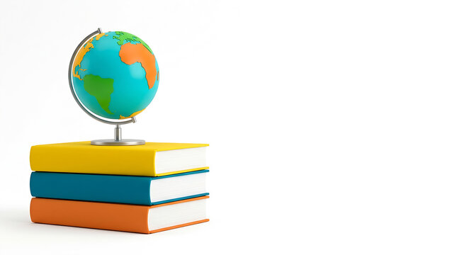 Books on globe