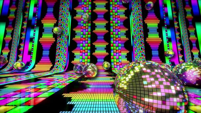 Rolling Disco Balls