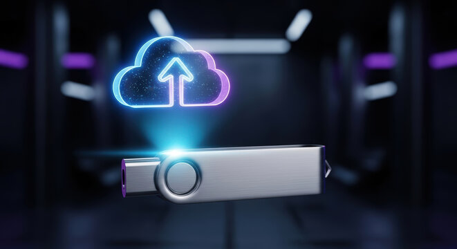 Online digital communication submission cloud storage drive upload data transfer