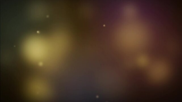 Cinematic Gold Bokeh and Multicolored Light Leaks with Grain