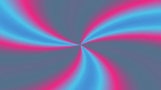 Abstract Spiral Light Waves in Pink and Blue Centered Motion