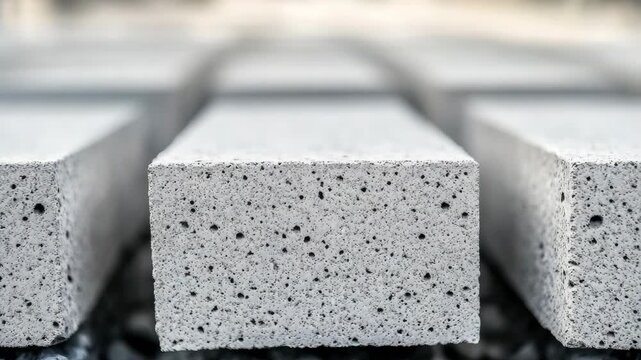 selective focus automated foam concrete block production factory