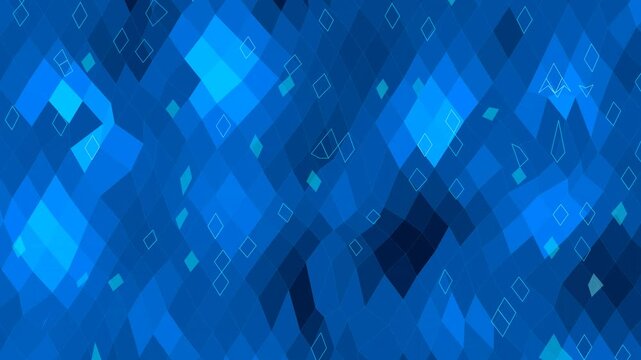 Vibrant blue abstract diamond tessellation waves create a mesmerizing background pattern
