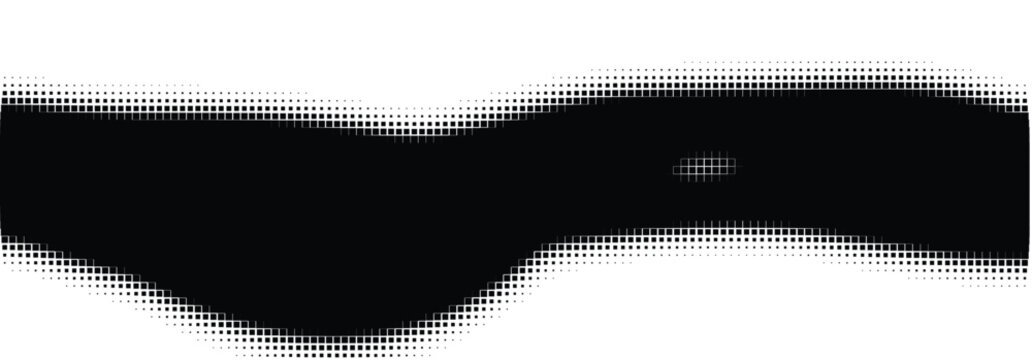 Abstract monochrome pattern composed of tiny squares creating wavy dark and light zones