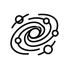 Stylized Spiral Galaxy Icon © Nasrul