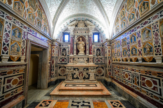 Chapel of San Saturnino in the Cathedral of Saint Mary of the Assumption and Saint Cecilia in Cagliari, Sardinia, Italy