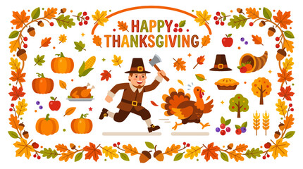 Fototapeta premium thanksgiving day, autumn celebration