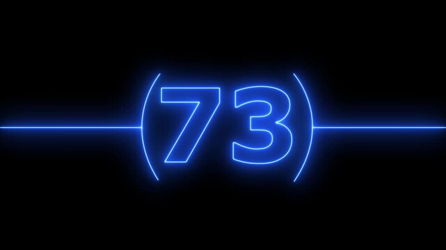80 to 0 second modern digital countdown timer neon light style on black background, 80 seconds simple countdown timer. Dynamic 80s Countdown Animation Engaging Timer Visuals for Events. 4k video