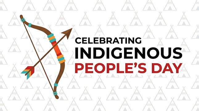 Indigenous People's Day, Celebrating Native American, Cultural Awareness, Bow and Arrow
