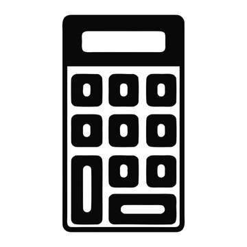 calculator isolated on white background
