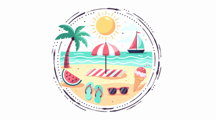 Obraz premium Summer beach vacation concept