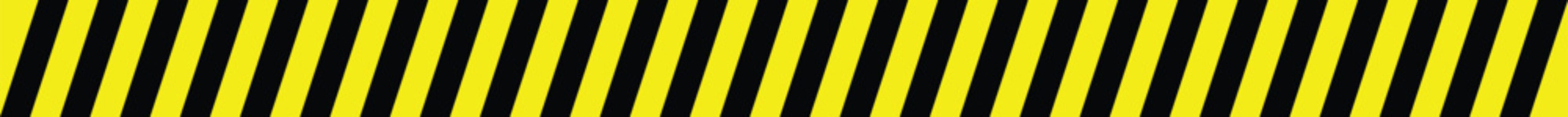 Yellow and black diagonal stripes pattern, hazard warning tape background, industrial caution sign texture