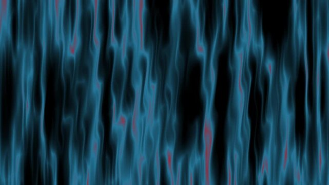 Abstract neon blue and red liquid wave background texture design, luxury fluid shiny vertical ripples with satin silk fabric effect vector illustration, elegant smooth moving wavy.