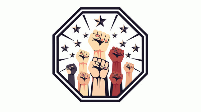 unity fists raised diversity