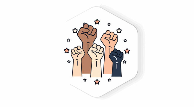 unity fists raised diversity