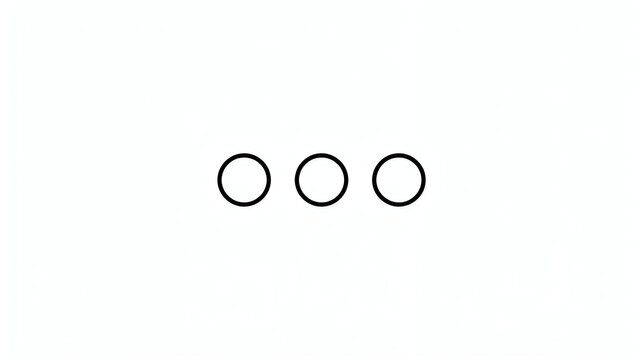 Three horizontal dots icon. Ellipsis symbol for loading or menu options.