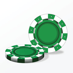 Naklejka premium blue chip poker. casino currency