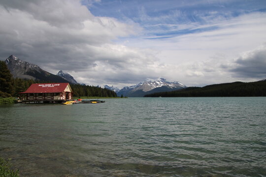 Clouds Over Maligne Lake, Jasper National Park, Alberta
