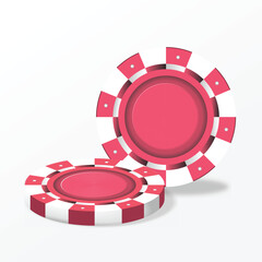Naklejka premium blue chip poker. casino currency