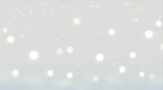 Abstract light bokeh pale gray background with soft glowing circles, gentle blur, clean copy space, winter christmas background with soft white light, pale gray gradient, soft snow with christmas