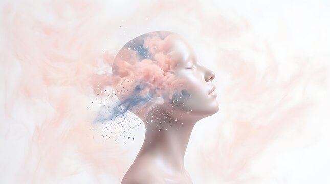 Serene Mindscape - A Portrait of Thought and Imagination.