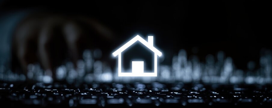 An automated digital interface designed to process a loan form and credit history datum for an accurate housing mortgage market forecast.