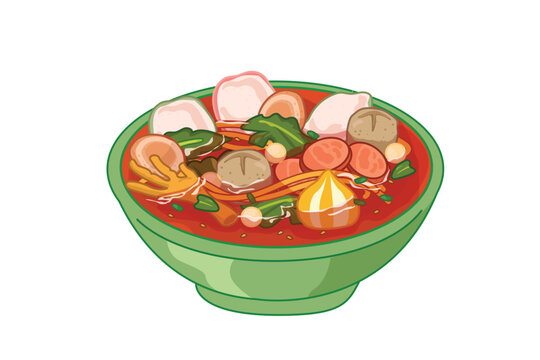 Hand-drawn seblak illustration