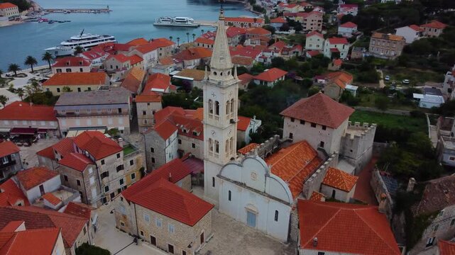 Parish of the assumption of mary church in jelsa, hvar, croatia