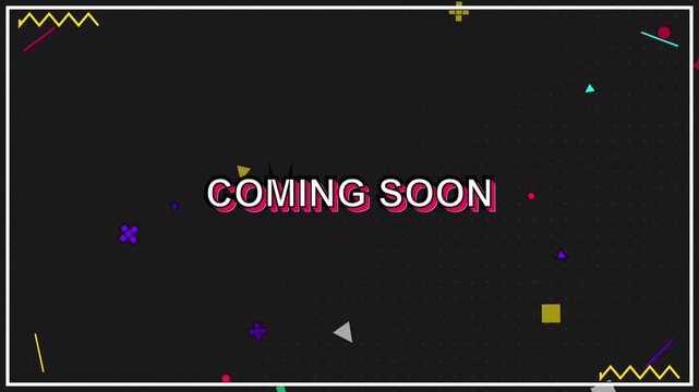 Coming Soon Animated Graphic