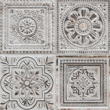 beautiful square gray tile design texture for pattern and background.