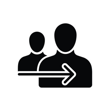 Referral icon representing reference, meeting, collaboration, networking, business communication, and admin dashboard vector illustration.