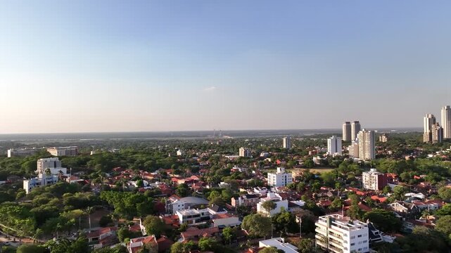 Stunning aerial drone footage of Asunci&oacute;n, Paraguay. This stunning 4K aerial drone shot reveals the landscape in breathtaking detail.