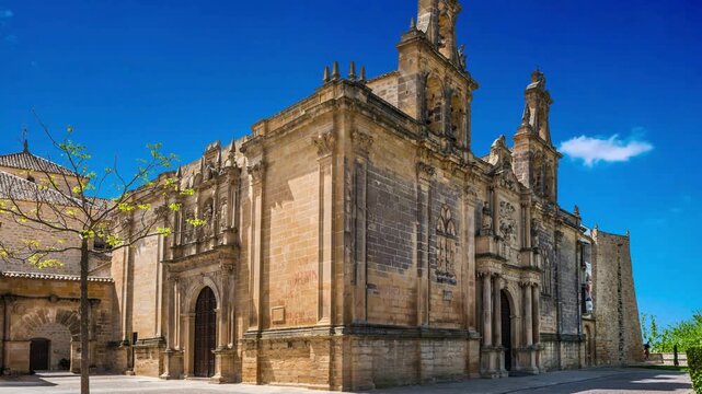 Historic Church of St John the Baptist in Europe with Gothic and Baroque Architecture, Stone Facade, Tower, Catholic Landmark and Ancient City Travel Destination in Prague or Valencia