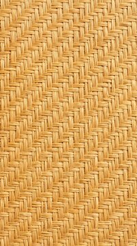Close-up view of a natural light brown woven texture with a diagonal herringbone pattern, showcasing intricate craftsmanship.
