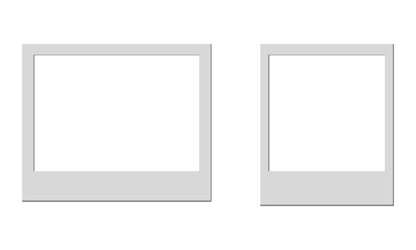 blank photo frames