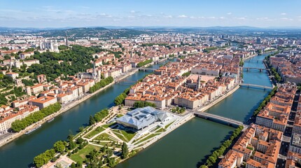 Obraz premium France Lyon Historic Center Iconic France Scenery