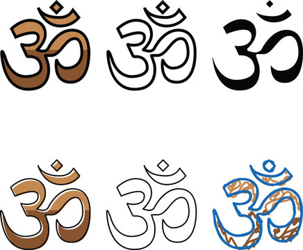 hinduism religion color icon vector. hinduism religion sign. isolated symbol concepts