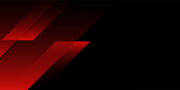 Abstract red and black background with diagonal gradient shapes