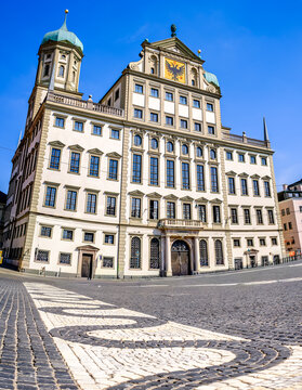 famous old town of Augsburg - germany