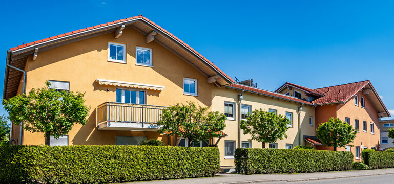 typical apartment house in austria