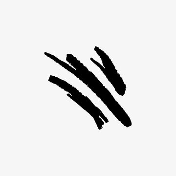 Abstract black brush stroke illustration