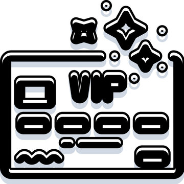 Vip card symbolizing exclusive premium membership and loyalty, granting special access, privileges and benefits for customers in finance, commerce and digital services